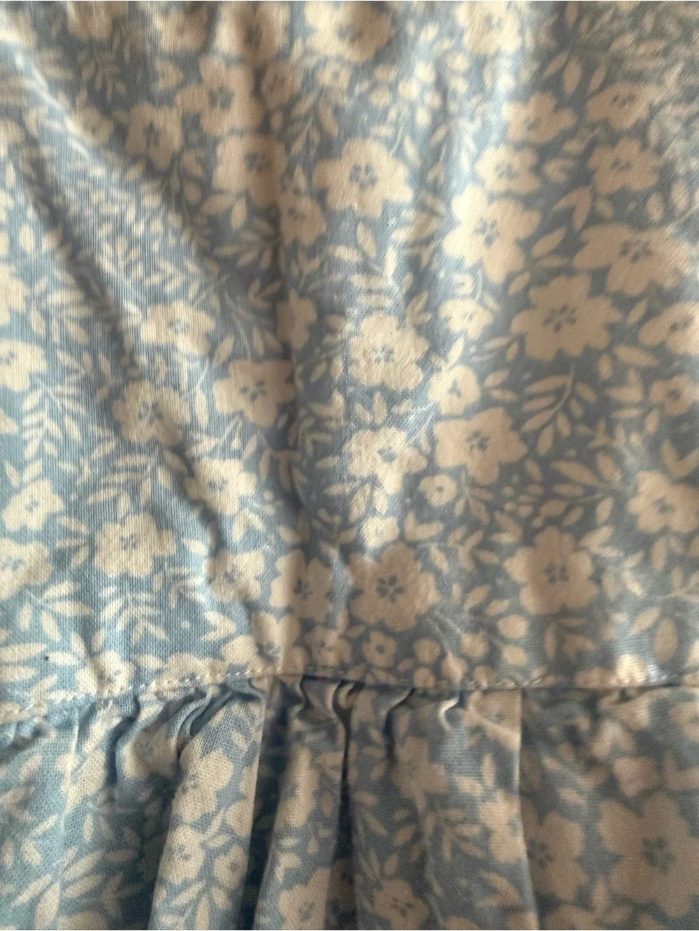 Cecil & Lou Baby 12–18M Light Blue Floral Bubble Romper | White Buttons
